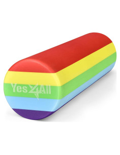 Rodillo de Espuma EVA Yes4All 45.72 cm Arcoíris Suave para Masaje