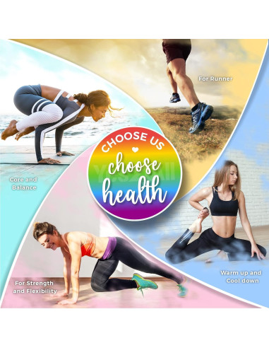 Rodillo de Espuma EVA Yes4All 45.72 cm Arcoíris Suave para Masaje