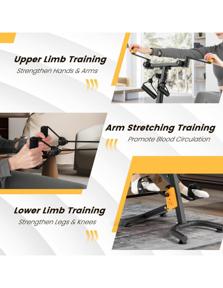 Ejercitador de Pedales Plegable Goplus para Ancianos 101.6 cm