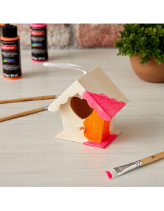 Casa de Pájaro de Madera sin Terminar Make Market - Paquete de 8 2