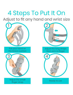 Férula de Mano Izquierda Vive Mediana - Inmovilizador Nocturno 2