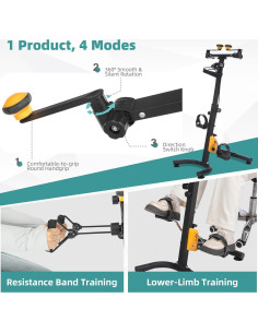 Bicicleta de Ejercicio MEETWARM Plegable para Ancianos 122kg 2