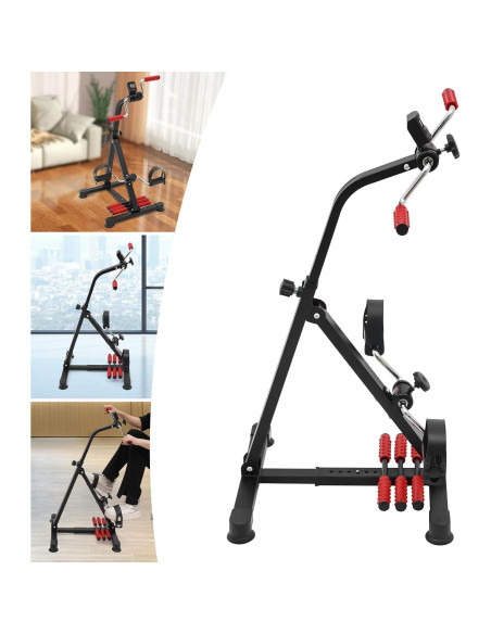 Ejercitador de Pedales YIYIBYUS para Fitness y Rehabilitación - Resistencia Ajustable, Pantalla LCD