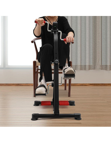 Ejercitador de Pedales YIYIBYUS para Fitness y Rehabilitación - Resistencia Ajustable, Pantalla LCD