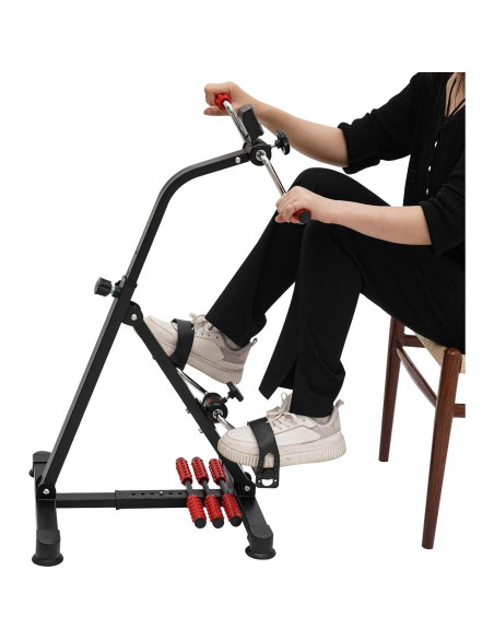 Ejercitador de Pedales YIYIBYUS para Fitness y Rehabilitación - Resistencia Ajustable, Pantalla LCD