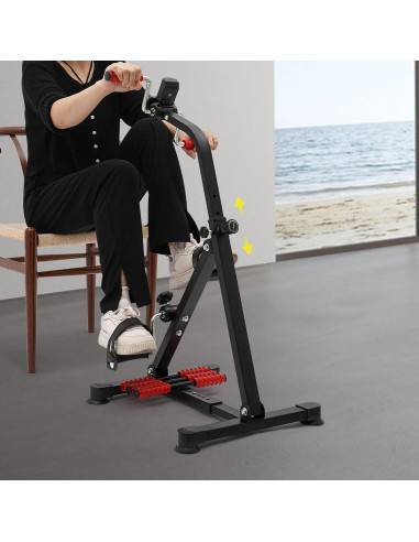 Ejercitador de Pedales YIYIBYUS para Fitness y Rehabilitación - Resistencia Ajustable, Pantalla LCD