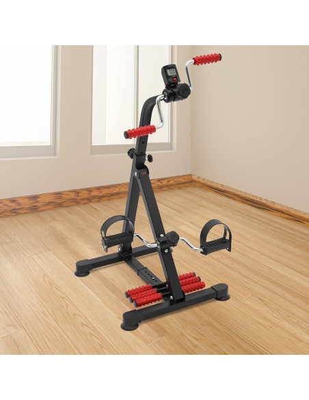 Ejercitador de Pedales YIYIBYUS para Fitness y Rehabilitación - Resistencia Ajustable, Pantalla LCD