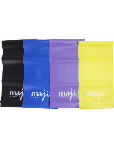 Banda de Ejercicio Maji Sports - 4 Piezas Resistencia Multicolor