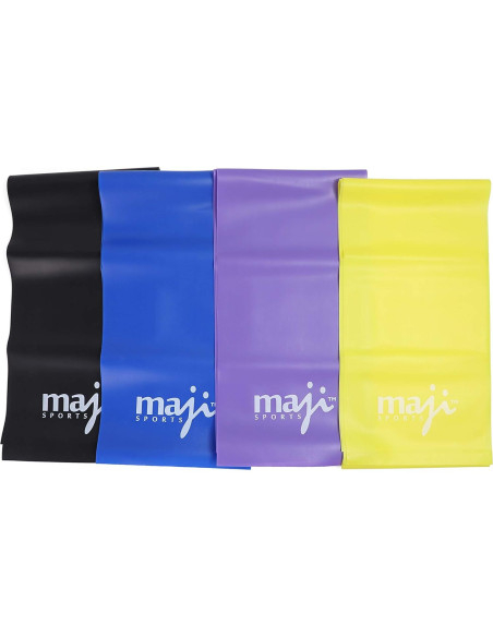 Banda de Ejercicio Maji Sports - 4 Piezas Resistencia Multicolor