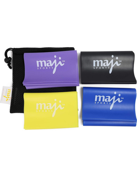 Banda de Ejercicio Maji Sports - 4 Piezas Resistencia Multicolor