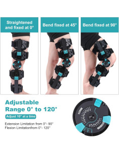 Férula de Rodilla ROM Mathgetin Ajustable para Rehabilitación 2