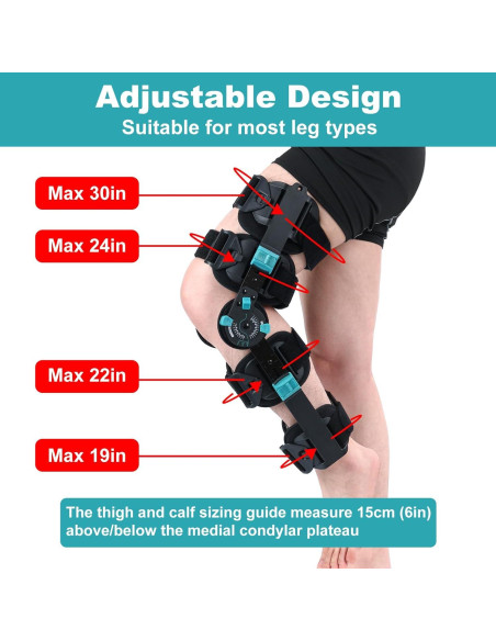 Férula de Rodilla ROM Mathgetin Ajustable para Rehabilitación