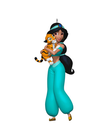 Adorno Navideño Hallmark 2024 Princesa Jasmine y Rajah