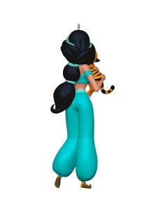 Adorno Navideño Hallmark 2024 Princesa Jasmine y Rajah 2