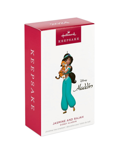 Adorno Navideño Hallmark 2024 Princesa Jasmine y Rajah