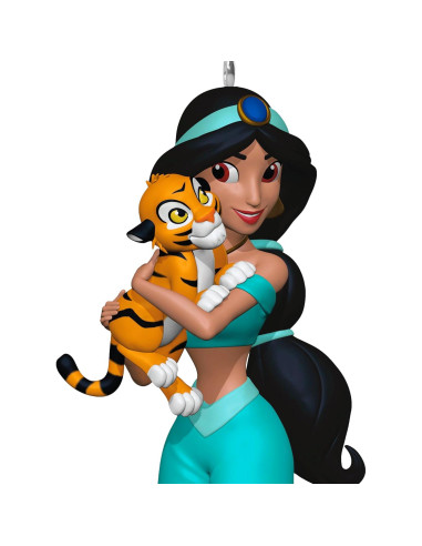 Adorno Navideño Hallmark 2024 Princesa Jasmine y Rajah