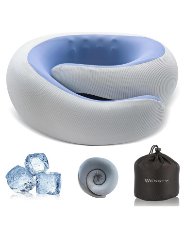 Almohada de Cuello de Viaje WENGTY Semiforma de Serpiente