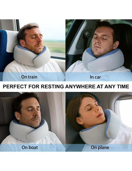 Almohada de Cuello de Viaje WENGTY Semiforma de Serpiente