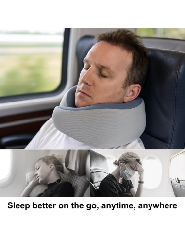Almohada de Cuello de Viaje WENGTY Semiforma de Serpiente