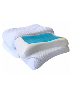 4 Almohadas Espuma de Memoria QQbed Gel Frío Tamaño Queen