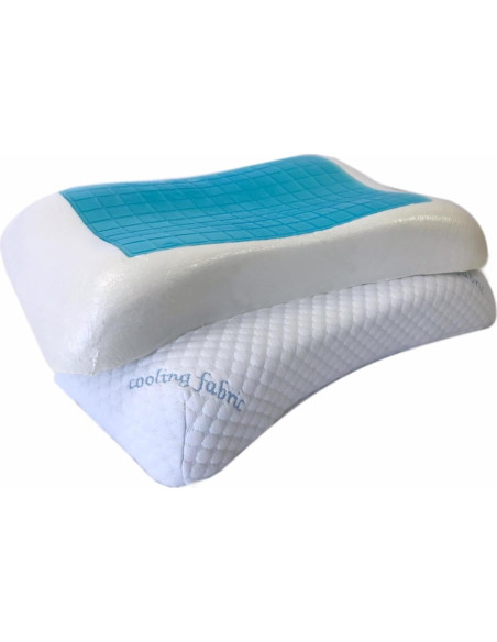 4 Almohadas Espuma de Memoria QQbed Gel Frío Tamaño Queen