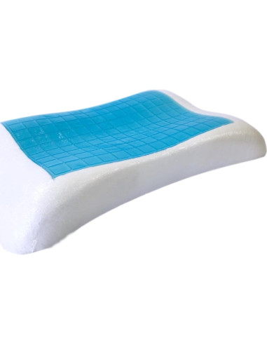 4 Almohadas Espuma de Memoria QQbed Gel Frío Tamaño Queen