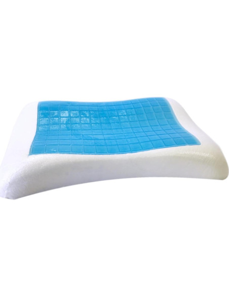 4 Almohadas Espuma de Memoria QQbed Gel Frío Tamaño Queen