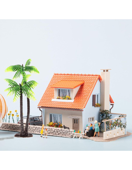 5 Mini Árboles de Palma Artificiales Abaodam 13CM Decoración