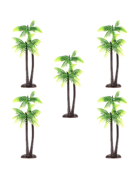 5 Mini Árboles de Palma Artificiales Abaodam 13CM Decoración