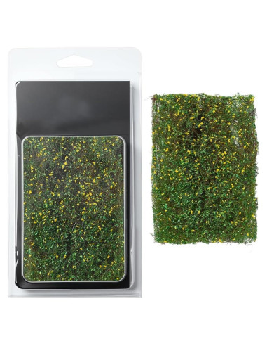 Mini Césped Artificial SOFPLATE 20x7cm Verde Amarillo para Dioramas