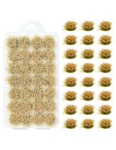 Mechones de Hierba Miniatura SOFPLATE 28Pcs Marrón para Diorama