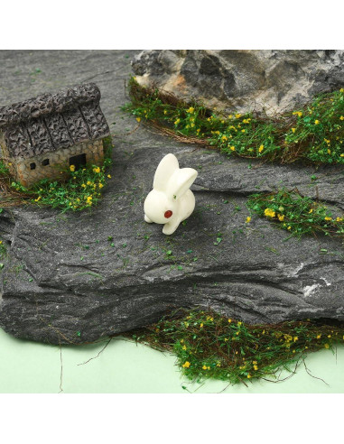 Mini Césped Artificial SOFPLATE 20x7cm Verde Amarillo para Dioramas