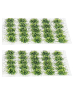 Grupo de Césped Artificial Vaguelly 50 Piezas Resina Verde