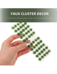 Grupo de Césped Artificial Vaguelly 50 Piezas Resina Verde 2