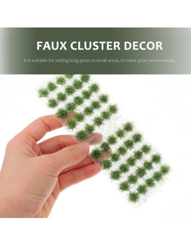 Grupo de Césped Artificial Vaguelly 50 Piezas Resina Verde