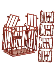 5 Piezas Jaulas Miniatura Decorativas Vaguelly 9.5x8x5.5cm