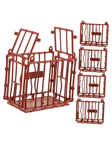 5 Piezas Jaulas Miniatura Decorativas Vaguelly 9.5x8x5.5cm