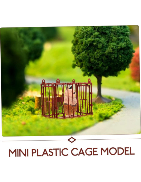 5 Piezas Jaulas Miniatura Decorativas Vaguelly 9.5x8x5.5cm