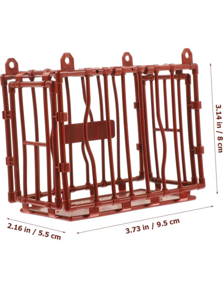 5 Piezas Jaulas Miniatura Decorativas Vaguelly 9.5x8x5.5cm