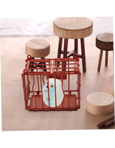 5 Piezas Jaulas Miniatura Decorativas Vaguelly 9.5x8x5.5cm
