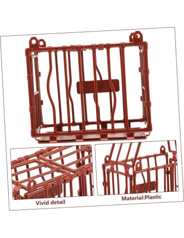5 Piezas Jaulas Miniatura Decorativas Vaguelly 9.5x8x5.5cm