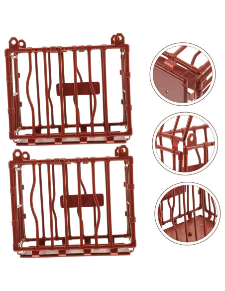 5 Piezas Jaulas Miniatura Decorativas Vaguelly 9.5x8x5.5cm