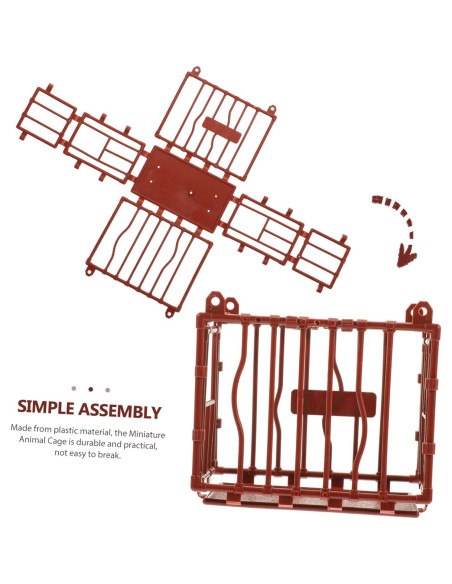 5 Piezas Jaulas Miniatura Decorativas Vaguelly 9.5x8x5.5cm