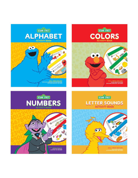 Cuadernos de Actividades Sesame Street 4-Pack 32 Páginas