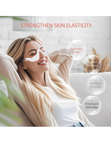 Gafas de terapia de luz roja LED Nutra Light, 4 modos, antiarrugas