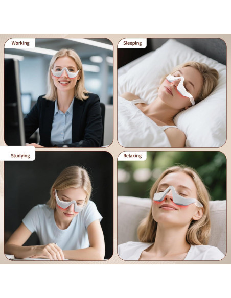 Gafas de terapia de luz roja LED Nutra Light, 4 modos, antiarrugas