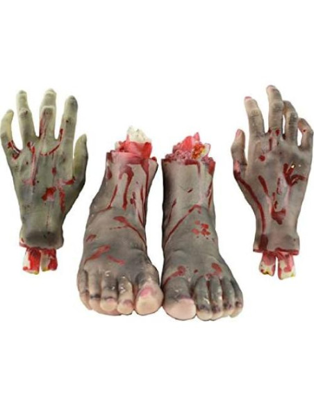 Manos Falsas Decapitadas Halloween Hosfairy 21cm Realistas