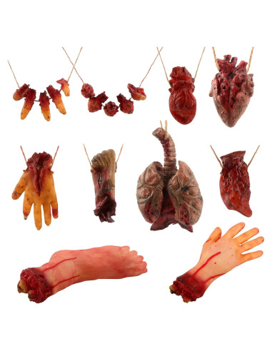 Paquete de 10 Partes del Cuerpo Falsas Halloween SGBETTER