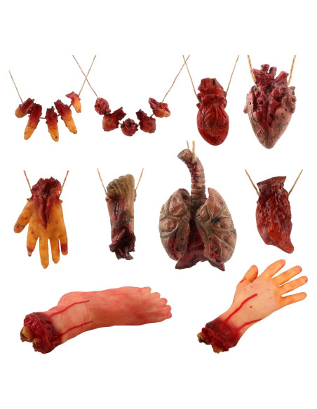 Paquete de 10 Partes del Cuerpo Falsas Halloween SGBETTER