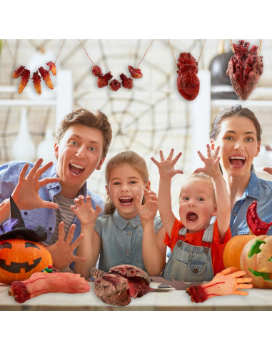 Paquete de 10 Partes del Cuerpo Falsas Halloween SGBETTER